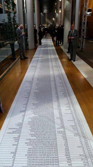 Avrupa Parlamentosu'nda mülteci eylemi