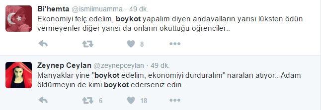 Gezicilerin yeni umudu ekonomik boykot