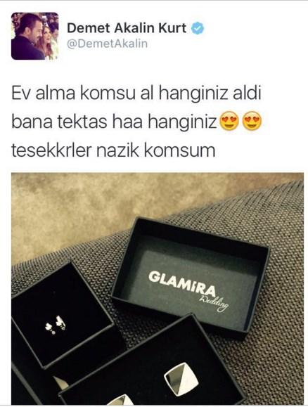 Demet Akalın'a komşusu tektaş aldı