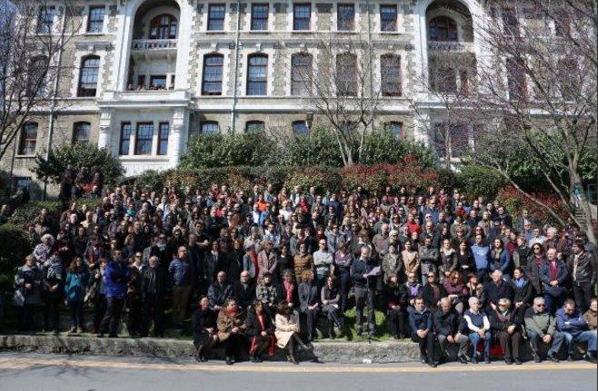 Boğaziçi Üniversitesi'nde tutuklamalara tepki eylemi