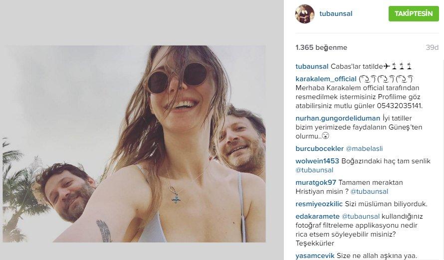 Tuba Ünsal'a takipçilerinden 'haç' tepkisi