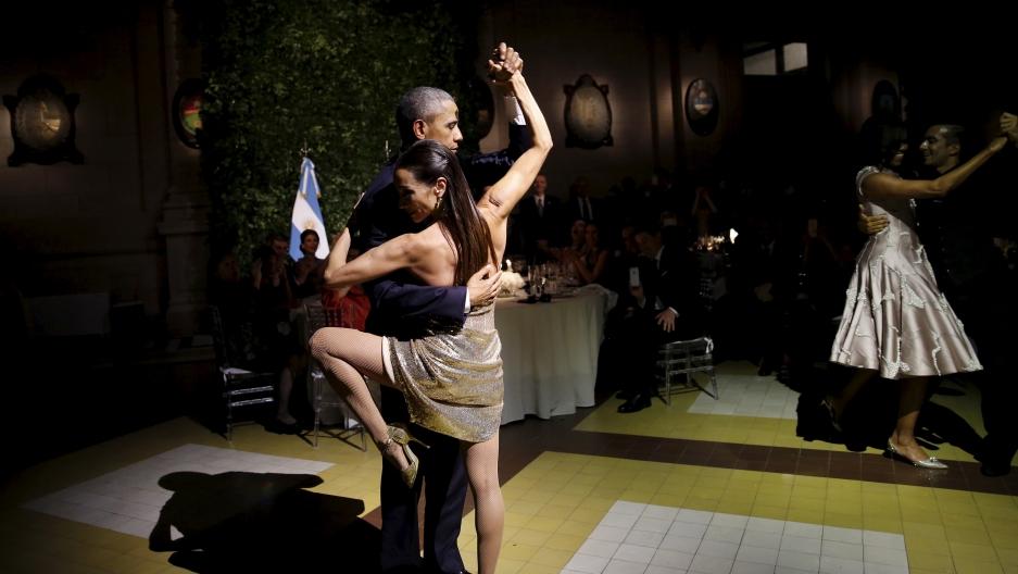 ABD Başkanı Obama tango yaptı