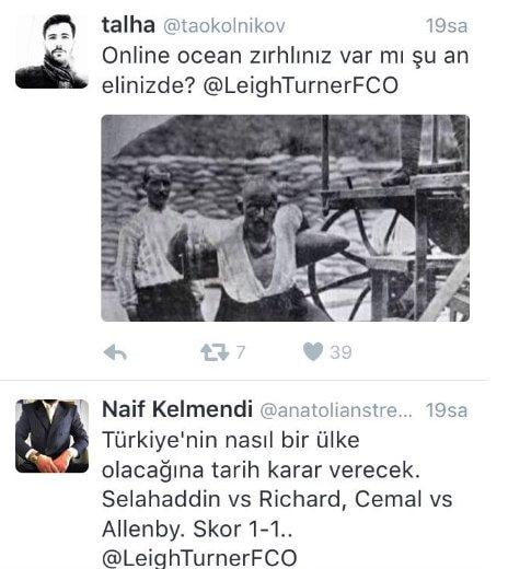 İngiliz konsolosa Türkçe ve İngilizce tepkiler