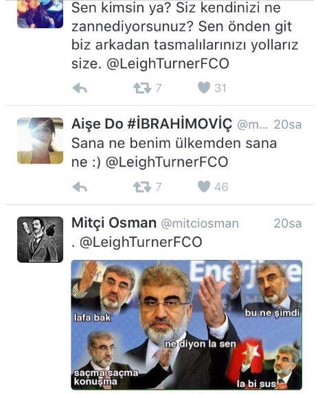 İngiliz konsolosa Türkçe ve İngilizce tepkiler