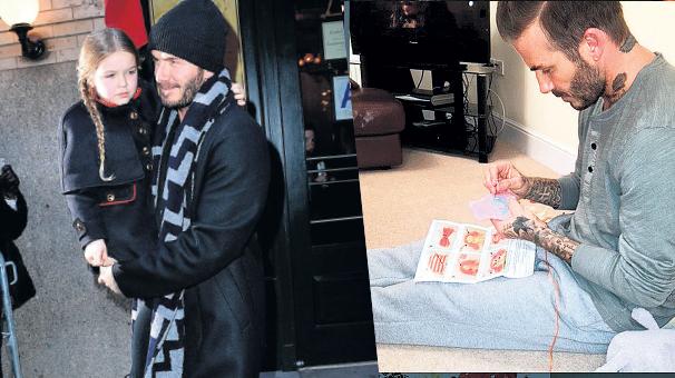 Beckham babalıkta sınır tanımıyor