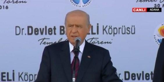 Devlet Bahçeli adını taşıyan köprünün töreninde