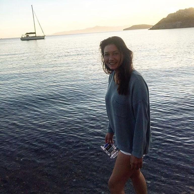 Nurgül Yeşilçay tatil sezonunu açtı