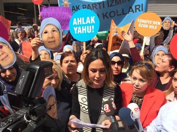 AK Partili ve CHP'li kadınlardan karşılıklı protesto