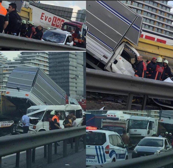 TEM Otoyolu'nda zincirleme trafik kazası