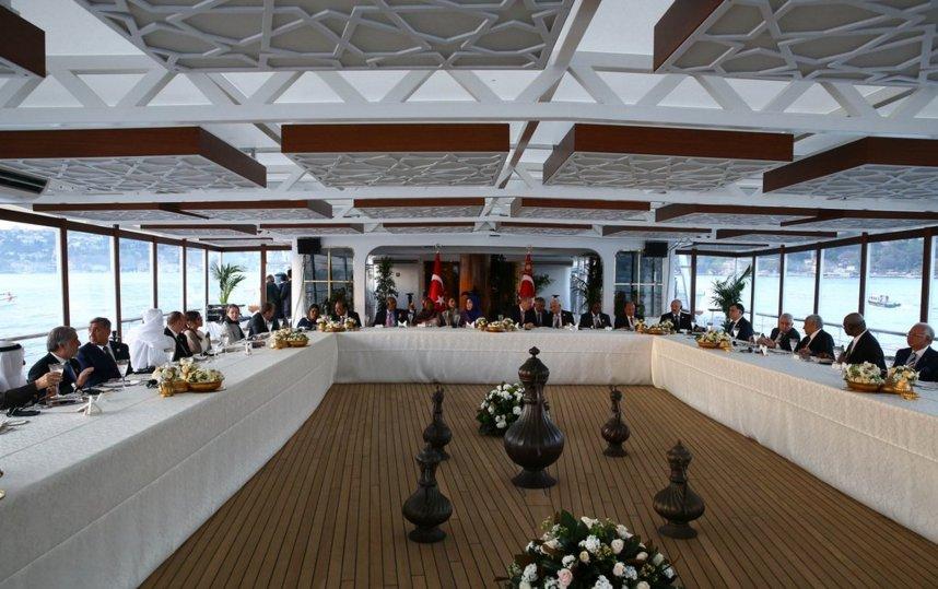 Cumhurbaşkanı Erdoğan liderleri Savarona’da ağırladı