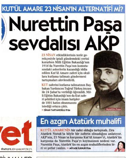 Cumhuriyet'e göre Kut'ül Amare zafer değil