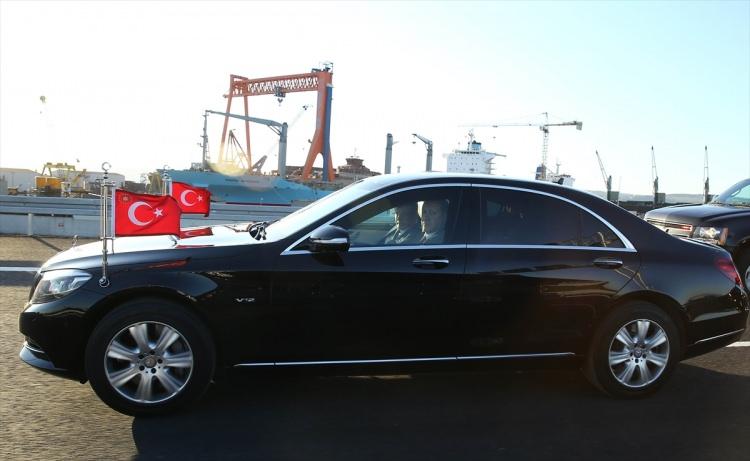 Erdoğan ile Davutoğlu Osman Gazi Köprüsü'nden geçti