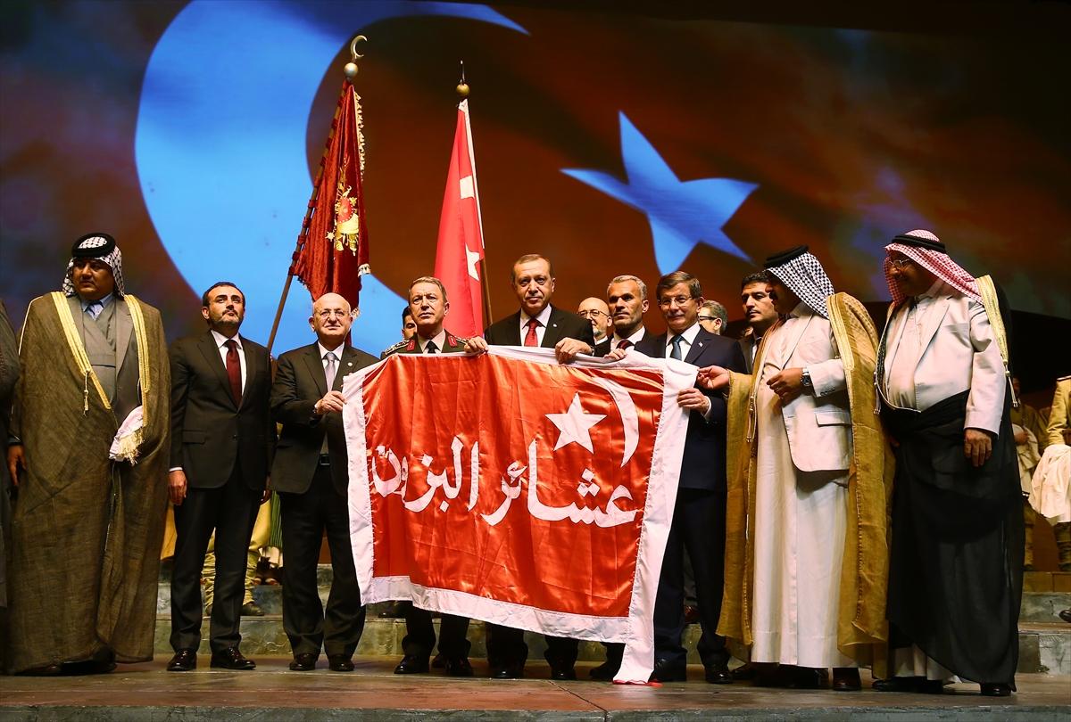 Erdoğan'a Kut'ül Amare sancağı getirdiler