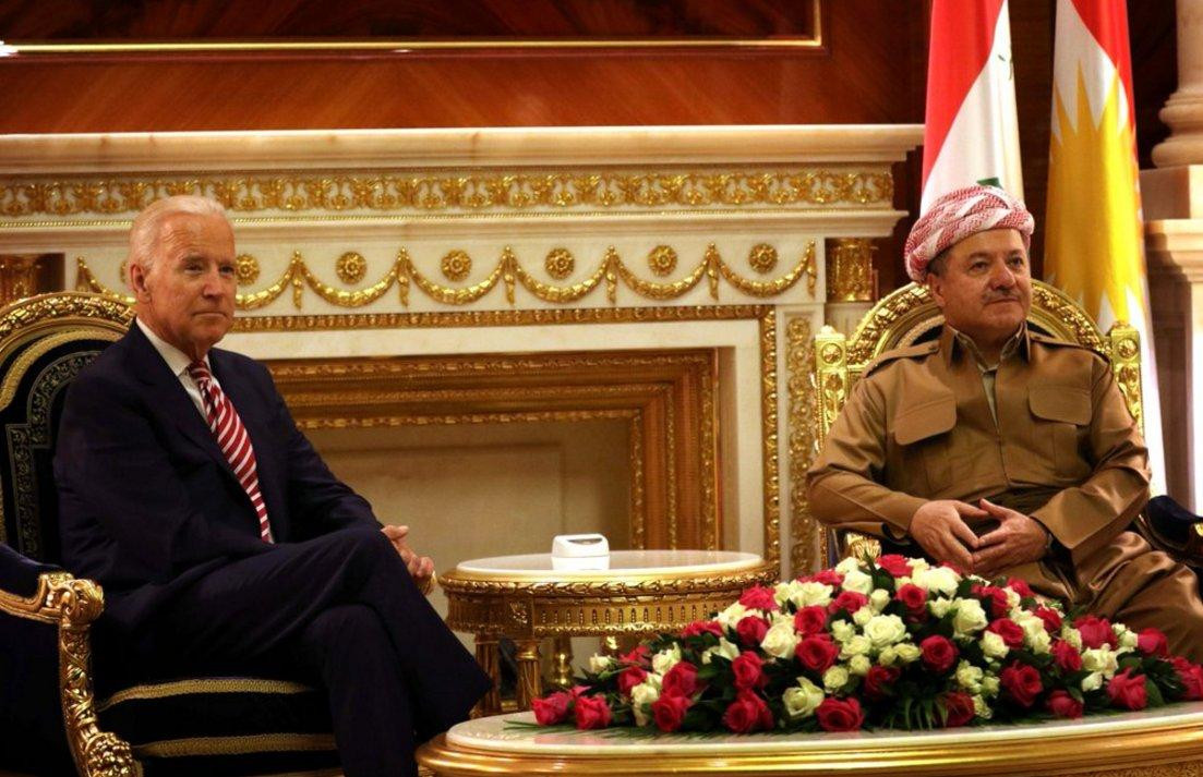 Joe Biden Kuzey Irak'ta Barzani'yle görüştü