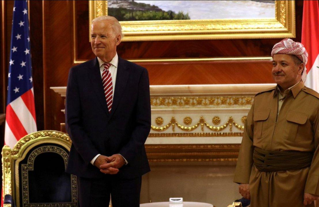 Joe Biden Kuzey Irak'ta Barzani'yle görüştü
