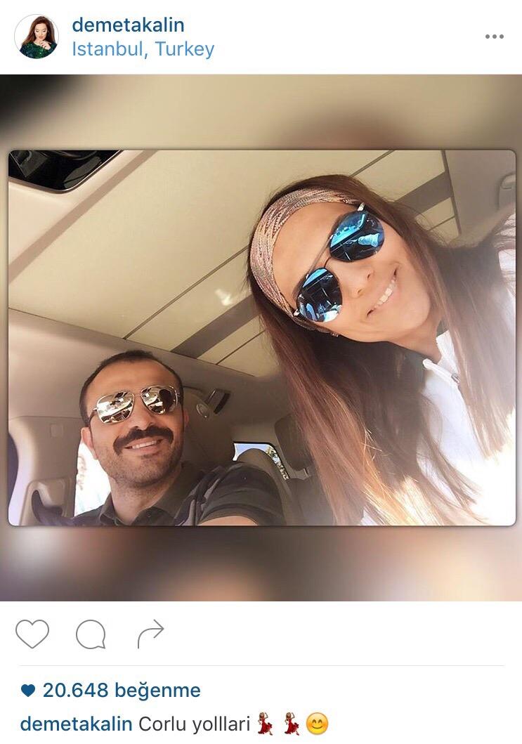 Demet Akalın emniyet şeridini ihlal etti