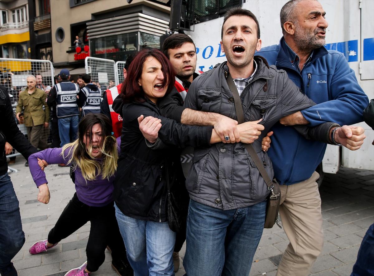 1 Mayıs için Taksim'e çıkmak isteyenlere gözaltı