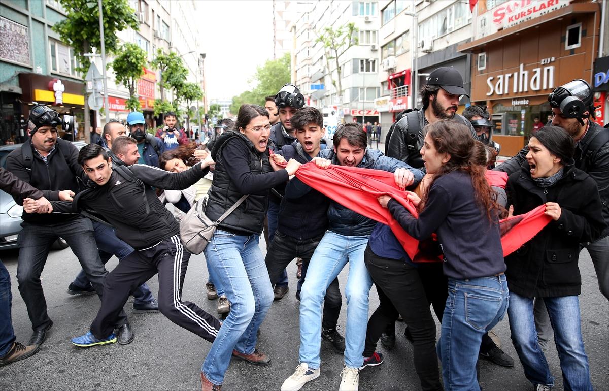 1 Mayıs için Taksim'e çıkmak isteyenlere gözaltı