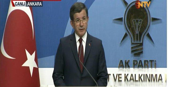 Ahmet Davutoğlu açıklama yaptı