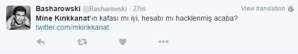 Mine Kırıkkanat'ın Twitter hesabı hacklendi