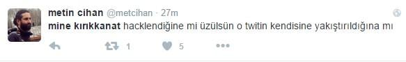 Mine Kırıkkanat'ın Twitter hesabı hacklendi