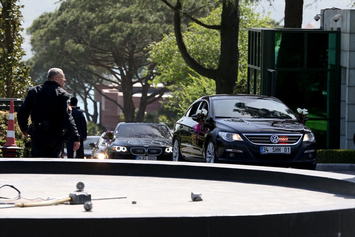 Sümeyye Erdoğan'ın gelin arabası Tarabya'dan çıktı