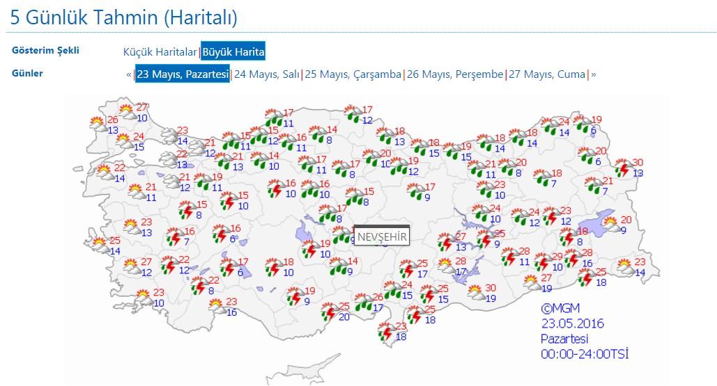 Meteoroloji: Cuma gününe kadar yağış var