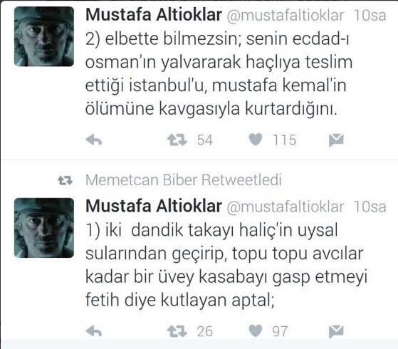 Mustafa Altıoklar İstanbul'un fethini küçümsedi