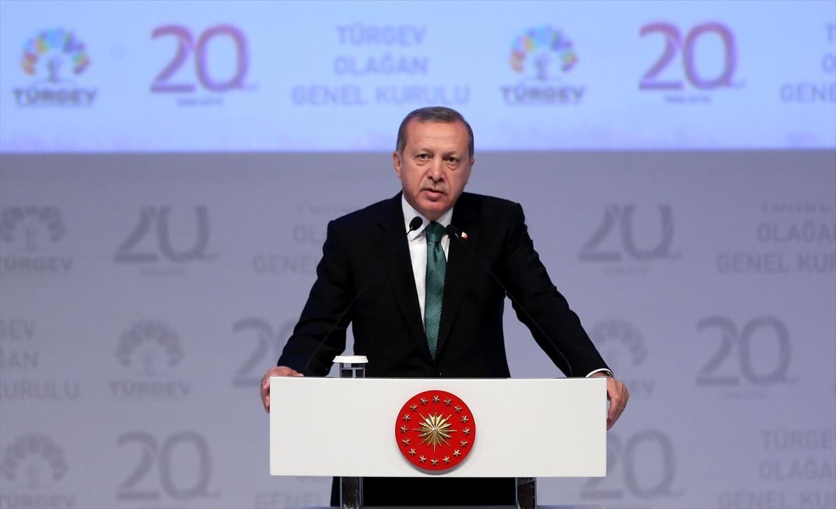 Erdoğan TÜRGEV toplantısında konuştu