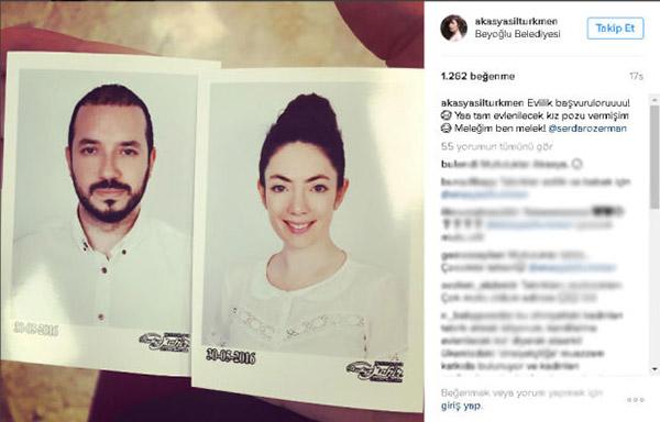 Akasya Aslıtürkmen evleniyor
