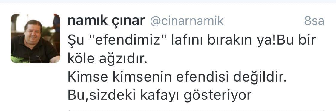 Cemaat yazarı Namık Çınar'dan İslam'ı aşağılayan sözler