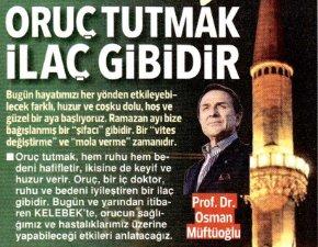 Hürriyet şaşırttı: Oruç ilaç gibidir