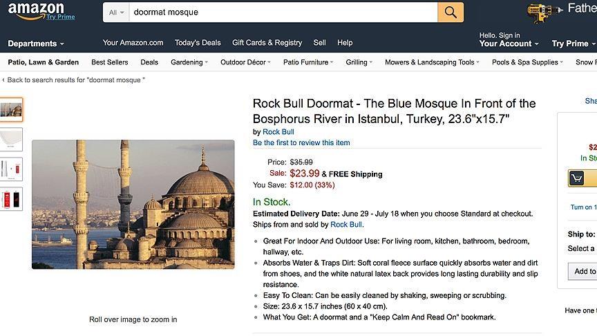 Amazon'dan Müslümanları aşağılayan ürün