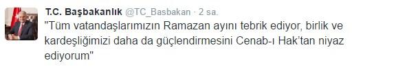 Başbakan Yıldırım’dan ilk tweet