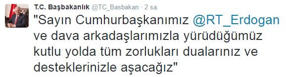 Başbakan Yıldırım’dan ilk tweet