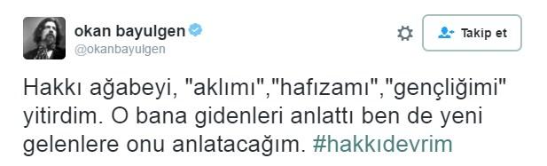 Hakkı Devrim hayatını kaybetti