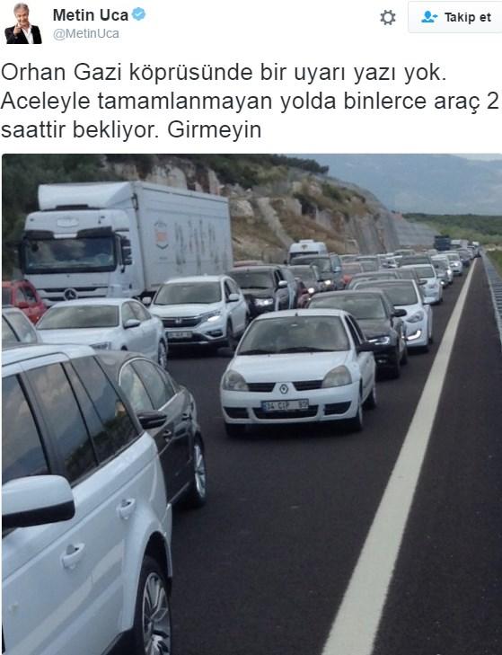 Osmangazi Köprüsü Metin Uca'nın zoruna gitti