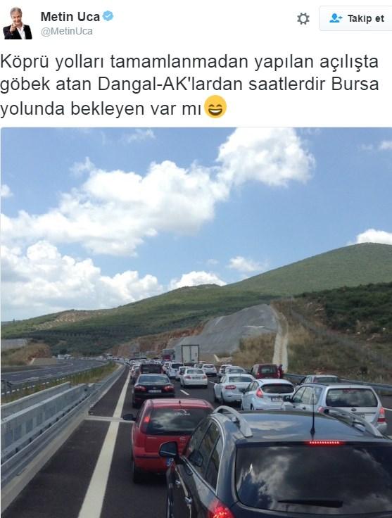 Osmangazi Köprüsü Metin Uca'nın zoruna gitti