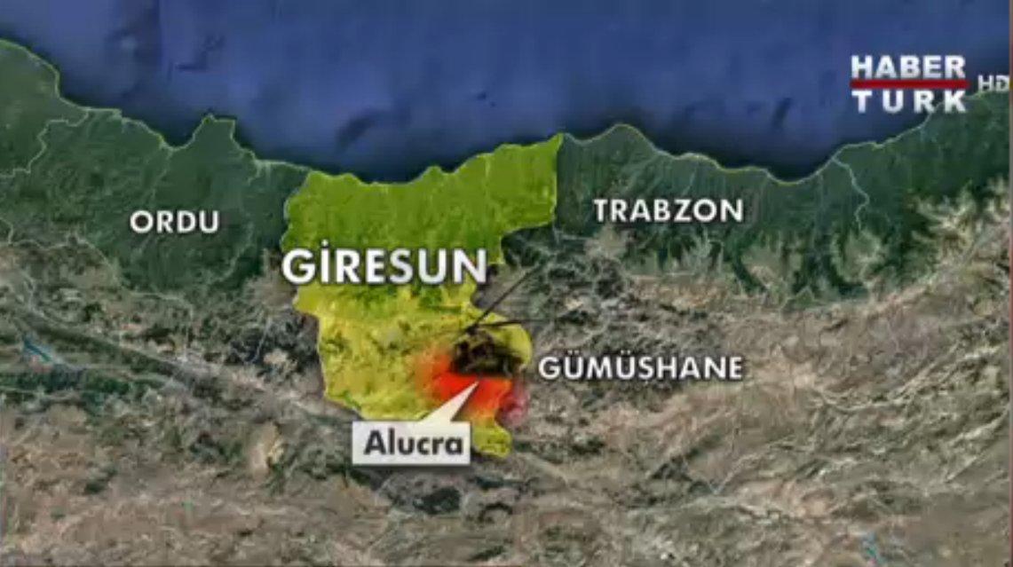 Giresun'da askeri helikopter düştü