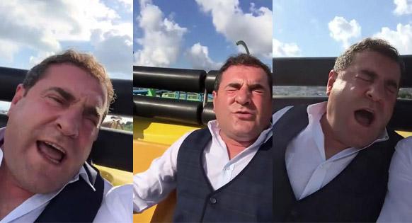 Lunaparkta hız trenine ilk kez binen Karadenizli