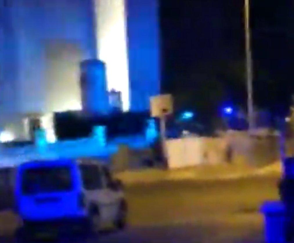 Erdoğan'ın kaldığı otele saldırı anı kamerada