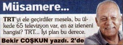 Bekir Coşkun darbe girişiminin tiyatro olduğuna inanıyor