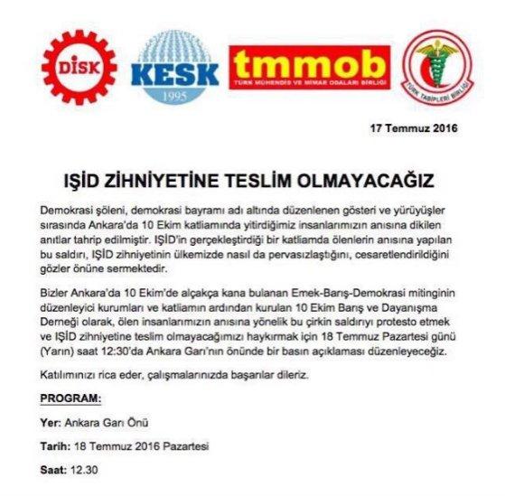 Kim takar darbeye sessiz kalan sivil toplum örgütlerini