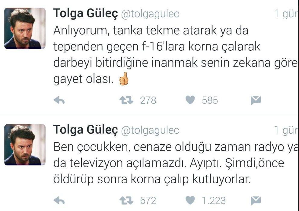 Tolga Güleç'ten darbe kalkışması tweeti