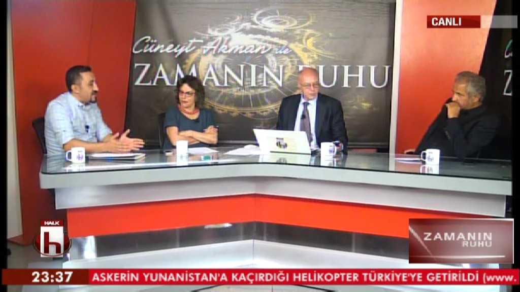 Halk TV'den canlı yayında iç savaş performansı