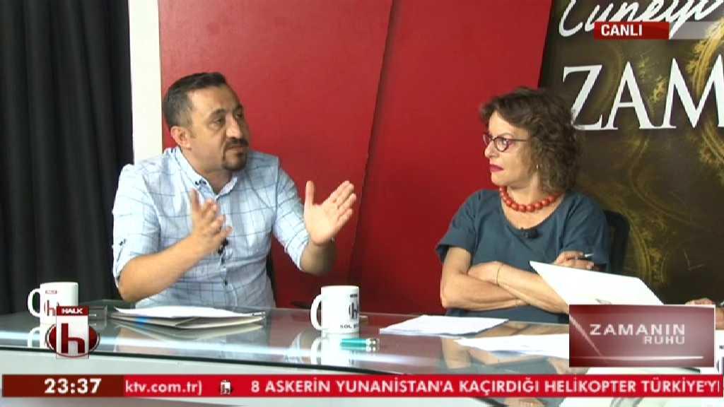 Halk TV'den canlı yayında iç savaş performansı
