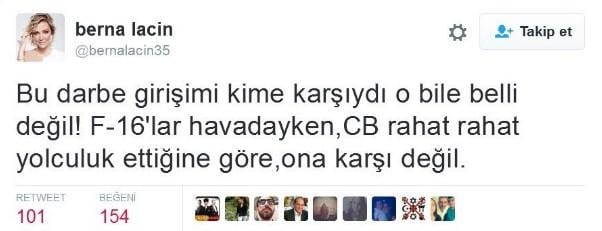 Darbe sevici sanatçılar