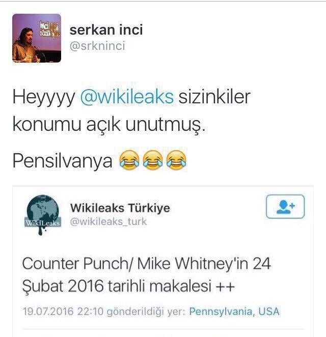 Serkan İnci Wikileaks'i rezil etti