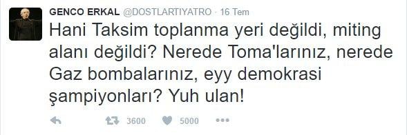 Darbe sevici sanatçılar