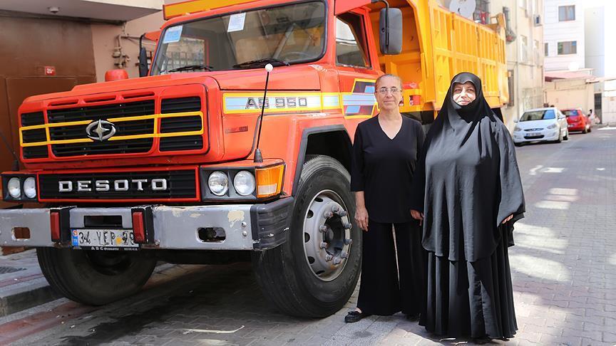 Taksim'e kamyonla çıkan kadın konuştu